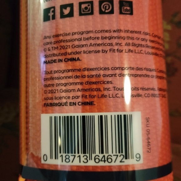 GAIAM Classic Yoga Mat Non-Slip 4mm NWT - Picture 5 of 5